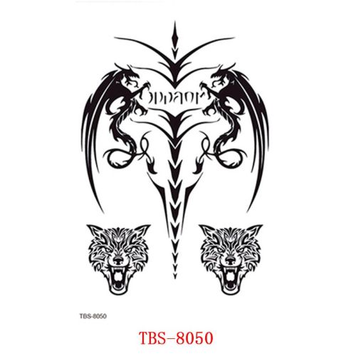 Waterproof Tattoo With Totem Characters