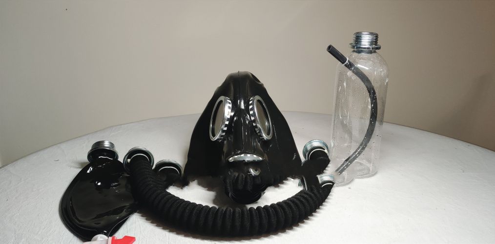Breath Control Latex Diy Grimace Gas Headgear